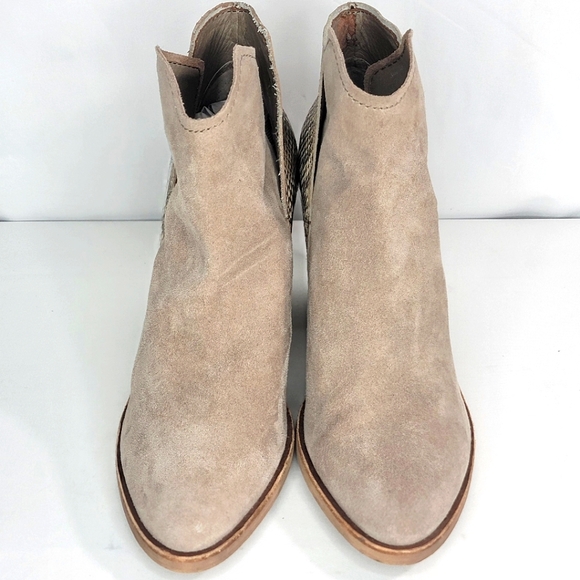 Dolce Vita Leather and Animal Print Booties Size 10. S1278 - Picture 3 of 6